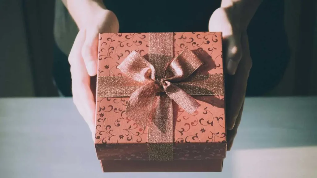 A box of gift—Always appreciate yourself as one of the ways to practice self love daily