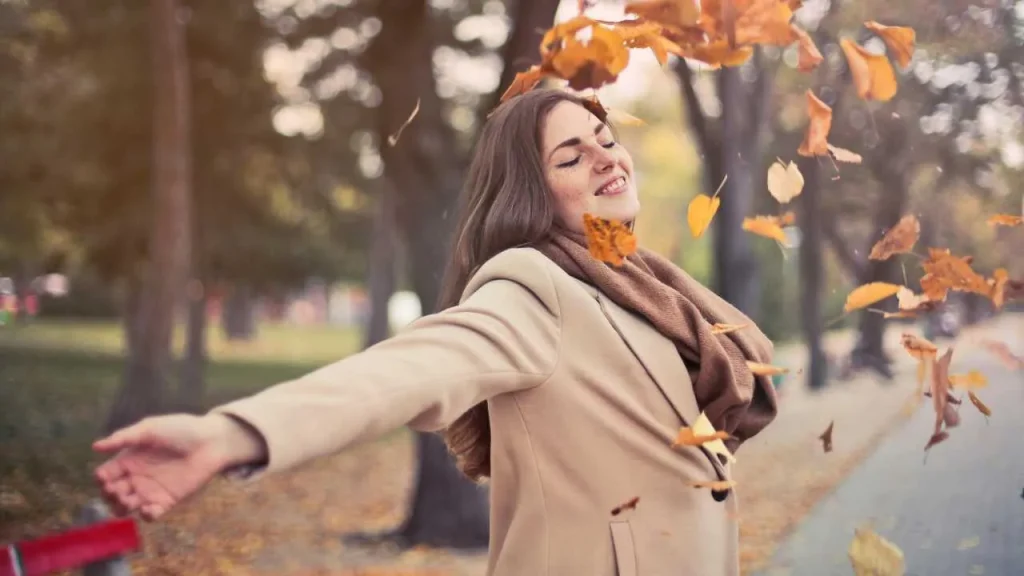 A joyful lady depicting how to overcome insecure feeling