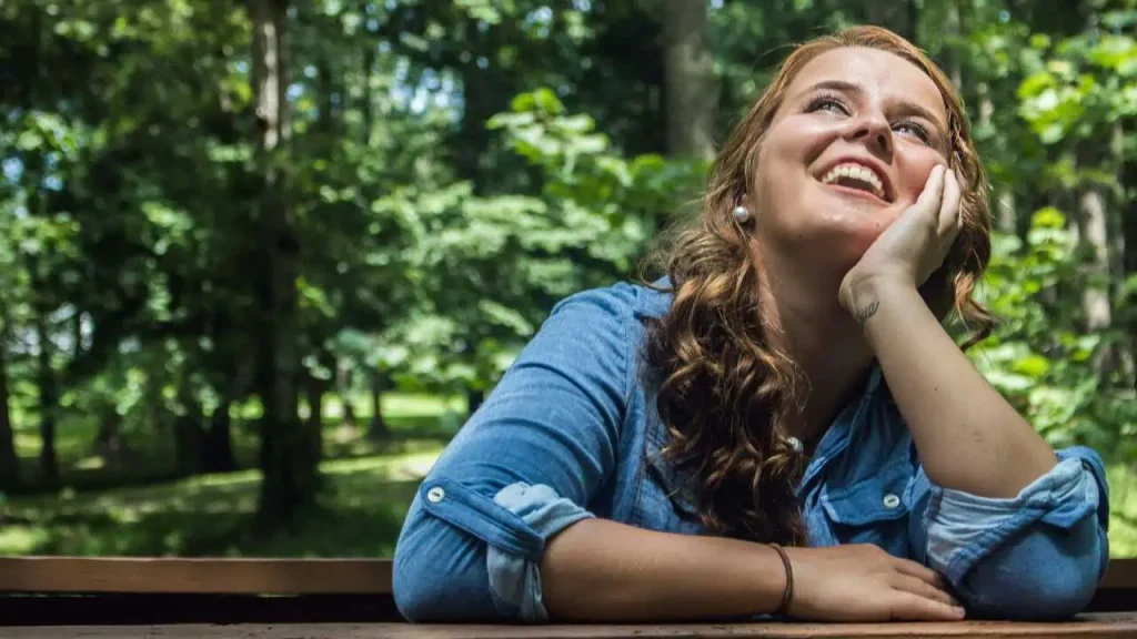 A joyful woman
