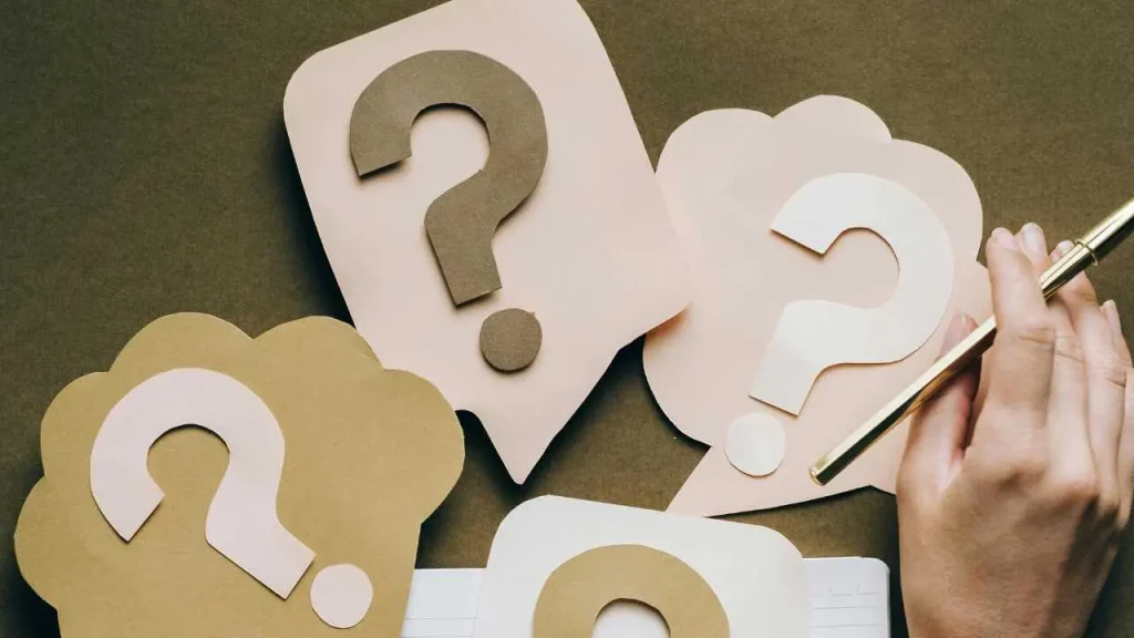 Question marks depicting ways to generate creative ideas