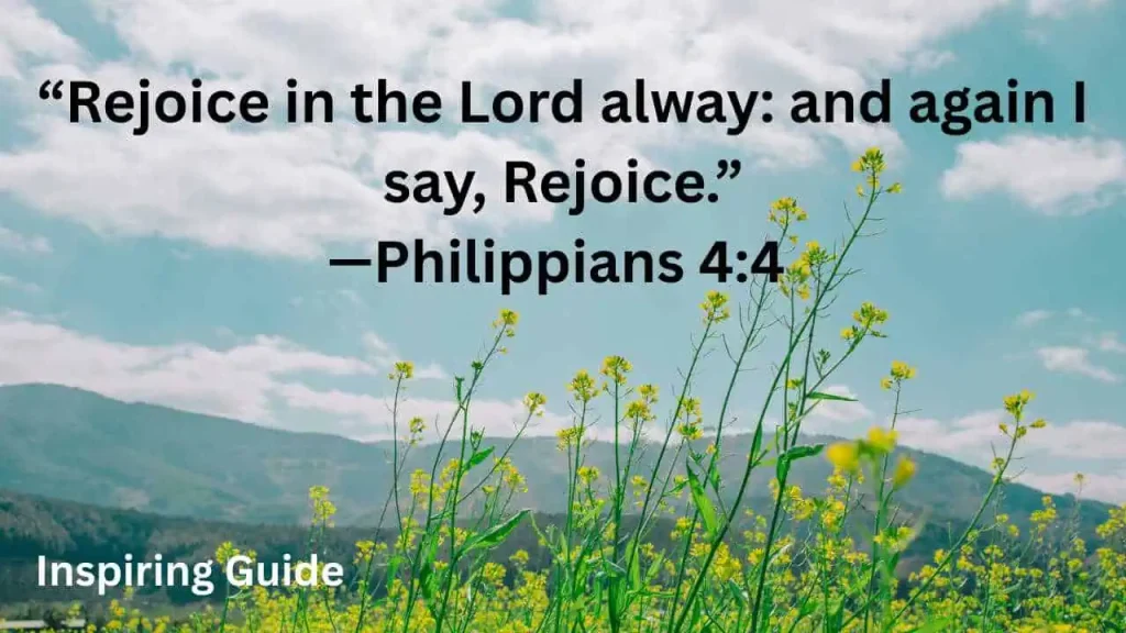 Philippians Biblical quotes on happiness