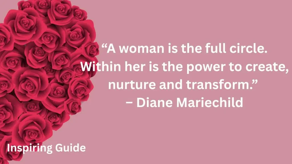 Diane Mariechild encouraging quotes for a woman