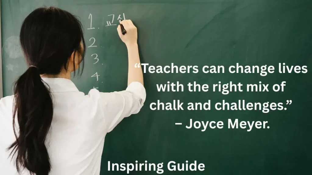 Joyce Meyer Inspired teacher quotes