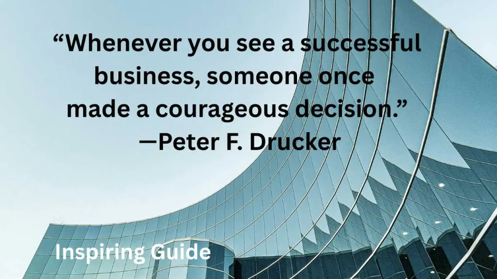Peter Drucker's Inspiring business quotes