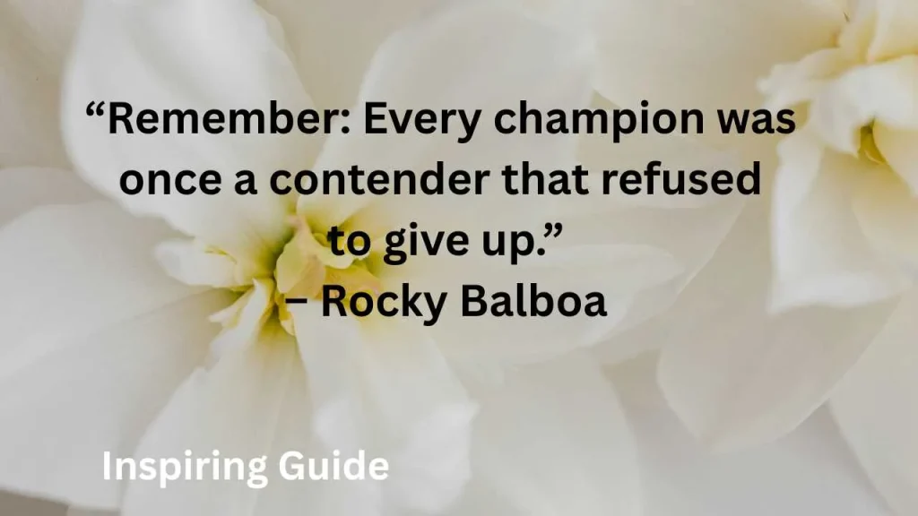 Rocky Balboa motivational quotes about life struggles