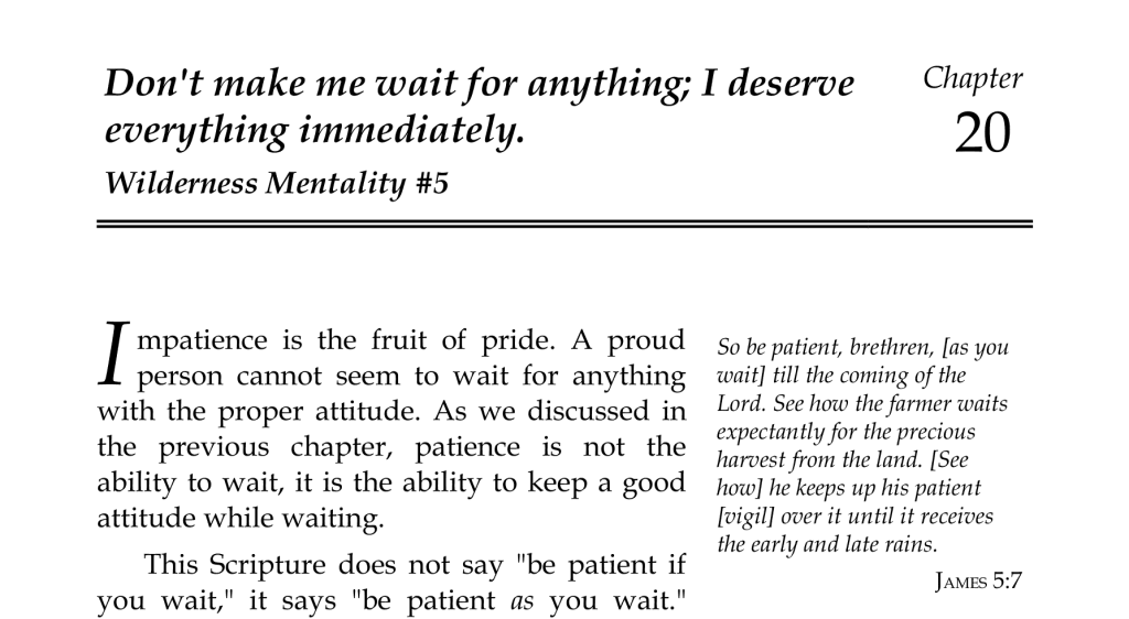 Chapter 20 of the battlefield of the mind book