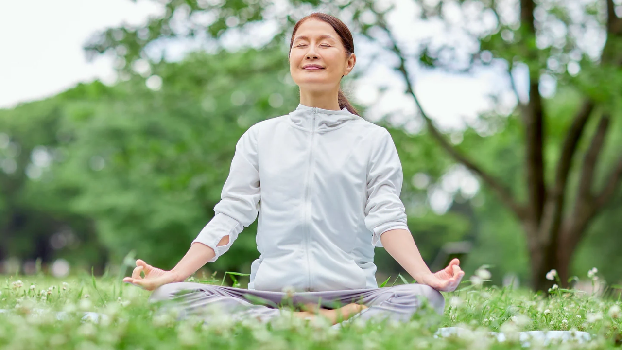 A guide to spiritual growth and inner peace A lady in a mediation position depicting a guide to spiritual growth and inner peace