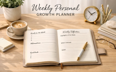 Weekly Personal Growth Planner: A Guide That Combines Goals, Affirmations, and Reflection