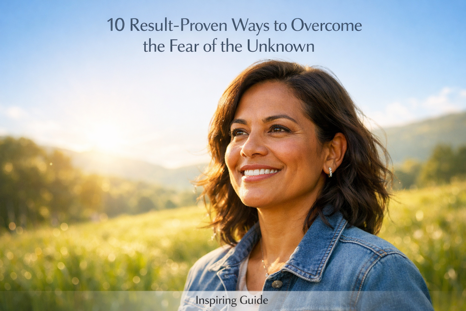 A lady starring depicting how to overcome the fear of unknown