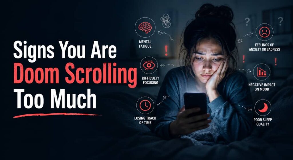 signs you're doom scrolling too much