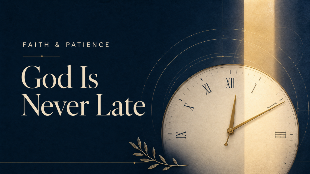 God Is Never Late