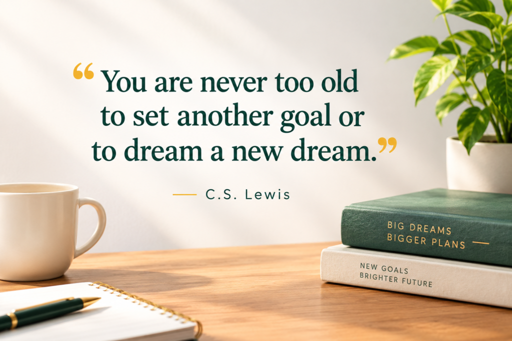 C.S. Lewis goal setting quotes