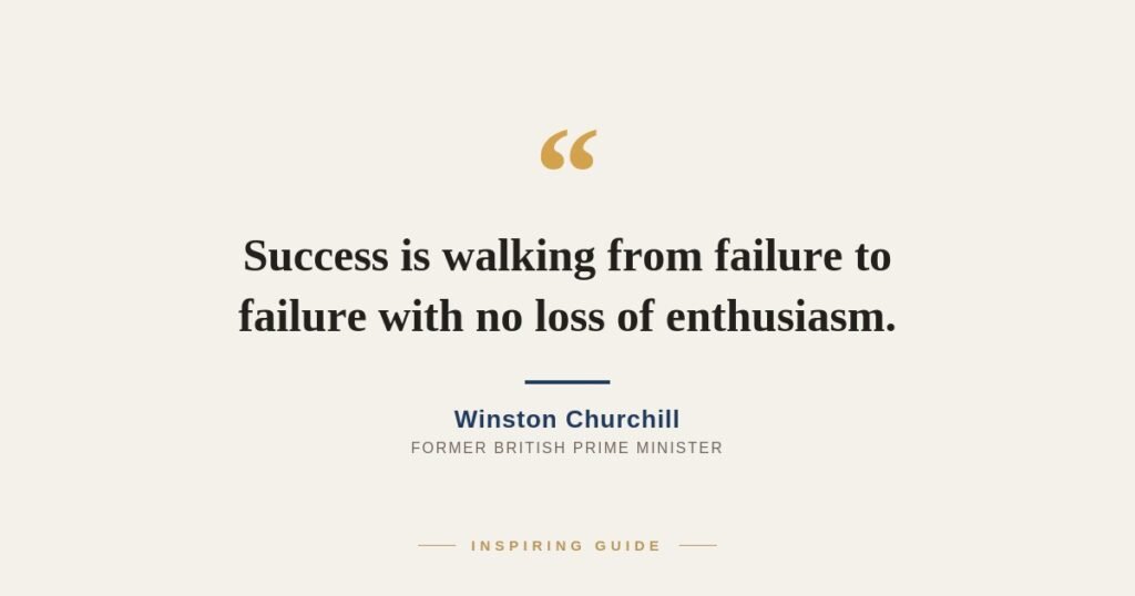 Churchill quotes on success 