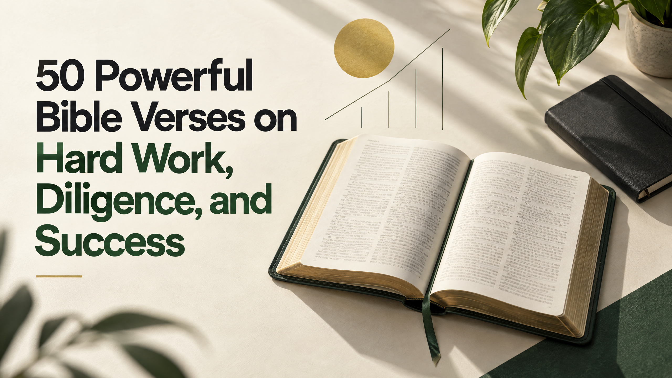 Powerful Bible Verses on Hard Work, Diligence, and Success